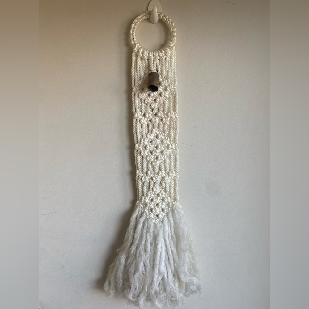 Handmade Macramé Wall Hanging with Bell